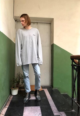 TOMMY HILFIGER LOGO EMBROIDERED VINTAGE JUMPER OVERSIZED