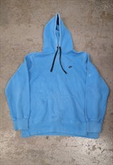 Vintage Nike Hoodie Blue with Embroidered Logo