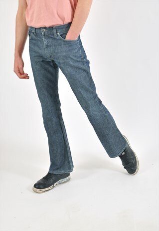 VINTAGE 90'S FLARES JEANS IN BLUE