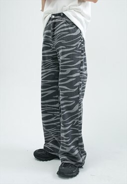 Women's zebra print jeans SS2022 VOL.4