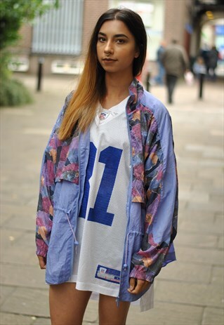 VINTAGE 90S REEBOK CRAZY PATTERN WINDBREAKER JACKET