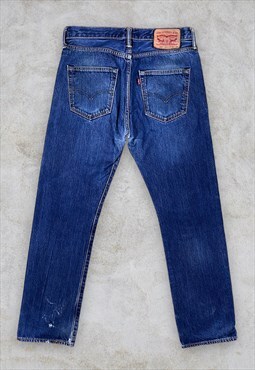 Vintage Levi's 501 Jeans Blue Denim Straight Leg W30 L30