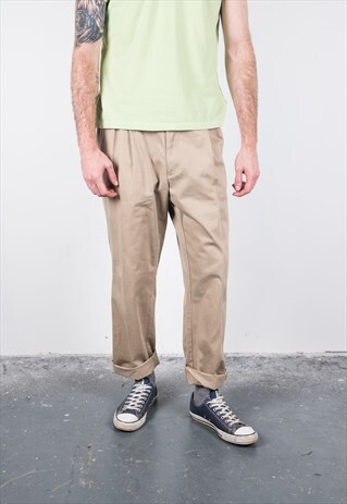 VINTAGE 1980S BEIGE RALPH LAUREN TROUSERS