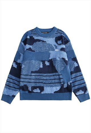 KALODIS VINTAGE ROUND NECK KNITTED SWEATER