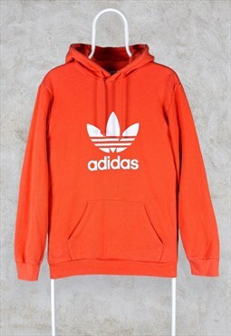 Adidas Originals Orange Hoodie Firebird Pullover Men's XS