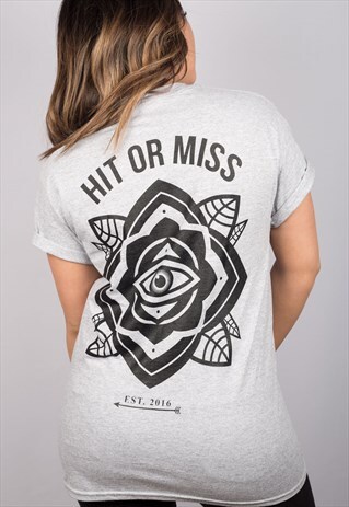 EYE MANDALA GREY T-SHIRT