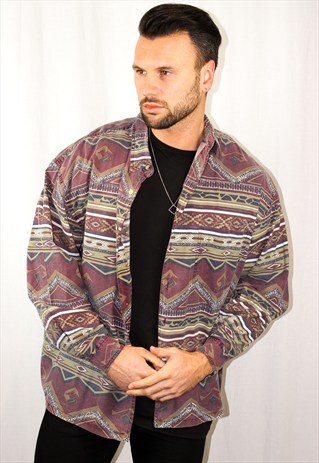 VINTAGE OVERSIZED NAVAJO SHIRT