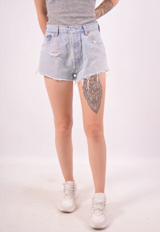 VINTAGE LEVI'S 501 DENIM SHORTS BLUE