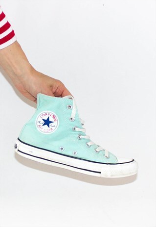 VINTAGE AQUA 90'S CONVERSE TRAINERS