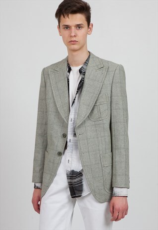 VINTAGE GREY BLAZER JACKET