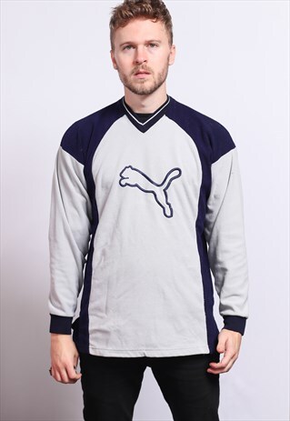 VINTAGE PUMA FLEECE SWEATSHIRT TOP
