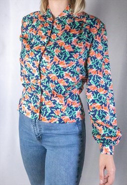Floral peplum blouse