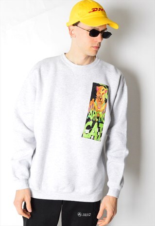 REWORKED VINTAGE 90S GREY ARCTIC CAT SWEATSHIRT