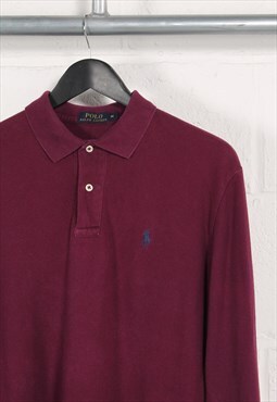 Vintage Polo Ralph Lauren Polo Shirt in Purple Medium