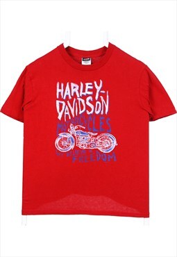 Harley Davidson 90's Back Print Short Sleeve Crewneck T Shir