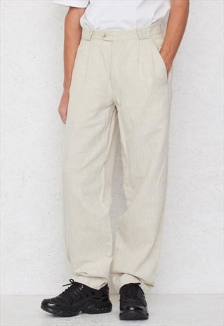 VINTAGE BEIGE TROUSERS BOTTOMS