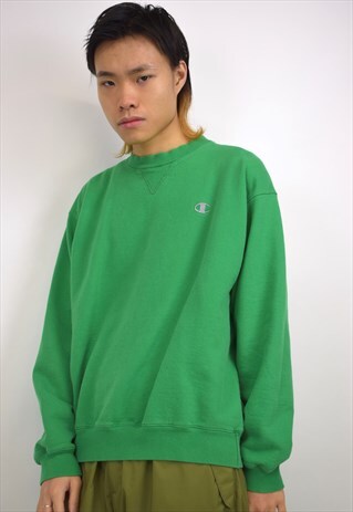 VINTAGE 90S CHAMPION GREEN SWEATSHIRT