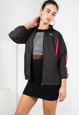 VINTAGE PUMA RETRO STYLE TECHNICAL JACKET / S1588