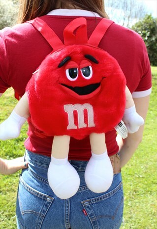 VINTAGE 2002 M&M'S BAG - RARE - BACKPACK - RAVE MANGA FUNKY