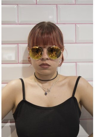 VINTAGE ROUNDED AVIATOR GOLD