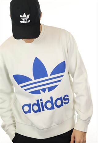 VINTAGE ADIDAS ORIGINALS BIG LOGO HOODIE SWEATSHIRT
