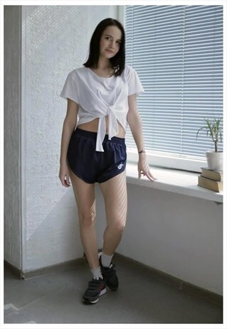 VINTAGE 80'S NAVY SHORTS