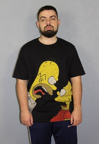 THE SIMPSONS BIG LOGO T-SHIRT BLACK