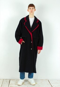 Julius Lang Wool Cashmere Coat Button Up Overcoat Jacket