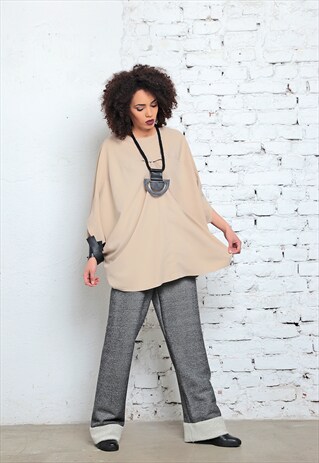 PLUS SIZE TUNIC, STRAIGHT TOP, LOOSE TUNIC, SUMMER TOP,