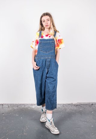 VINTAGE BLUE DENIM DUNGAREES