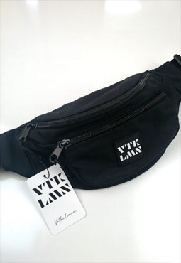 Unisex Black Shoulder & Bum Bag