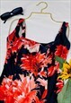 VINTAGE 80'S FLORAL PATTERNED SWIMSUIT