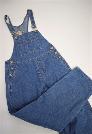 VINTAGE 90S LONDON JEAN BLUE DENIM DUNGAREES