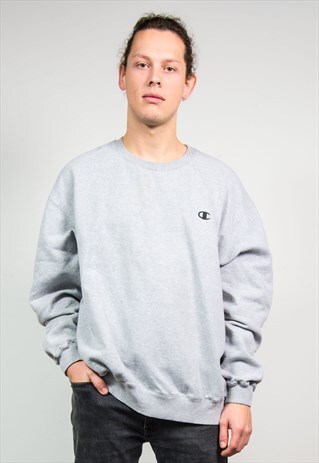 CHAMPION 90'S GREY VINTAGE SWEATSHIRT SWEATER