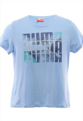 VINTAGE PUMA PRINTED T-SHIRT - M