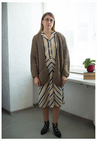 VINTAGE 90'S BROWN CARDIGAN