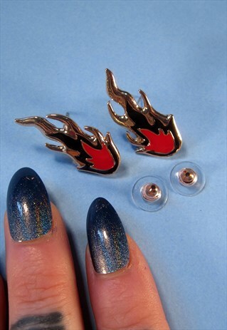 FLAME 90S Y2K KITSCH FESTIVAL EARRINGS