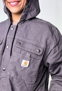 Dark Grey Vintage Carhartt Sherpa Lined Deadstock Jacket
