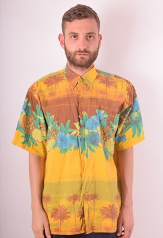 VINTAGE FESTIVAL PRINT SHIRT 90'S (711)