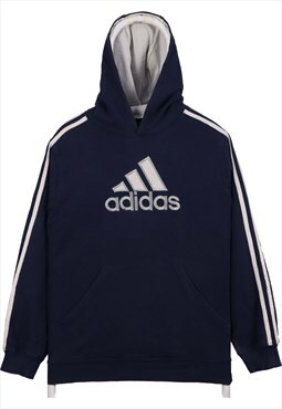 Adidas 90's Spellout Logo Heavyweight Pullover Hoodie Medium