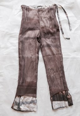 vintage indie grunge chic sheer trousers