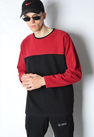 VINTAGE 90S COLOUR BLOCK LONG SLEEVE SHIRT