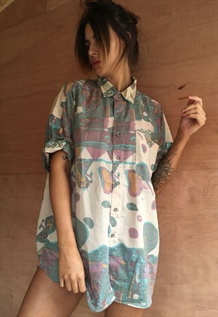 OVERSIZED RETRO 90S 80S VINTAGE UNISEX FESTIVAL SHIRT
