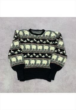 Vintage Knitted Jumper Women's M