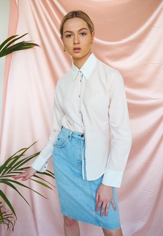 RARE VINTAGE FRED PERRY PALE PINK SHIRT