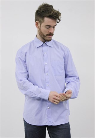 VINTAGE BLUE CHECKED TOMMY HILFIGER SHIRT
