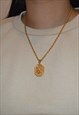 APHRODITE. GOLD FEMALE BODY TAG PENDANT NECKLACE