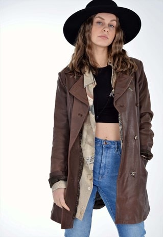 VINTAGE 90'S REAL LEATHER JACKET COAT