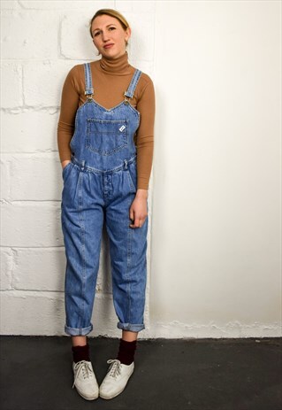 VINTAGE 90S BLUE DENIM GUESS DUNGAREES
