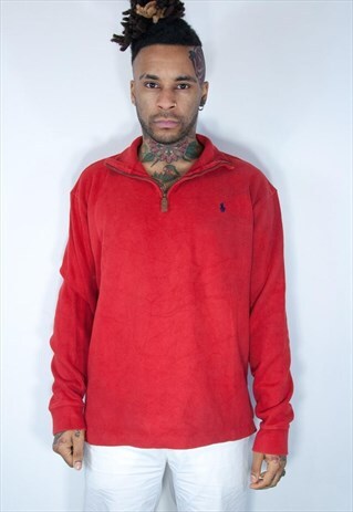 RALPH LAUREN 1/4 ZIP SWEATSHIRT